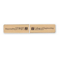 Rectangular Gold or Silver Magnetic Bookmark (2 3/8"x3/4")